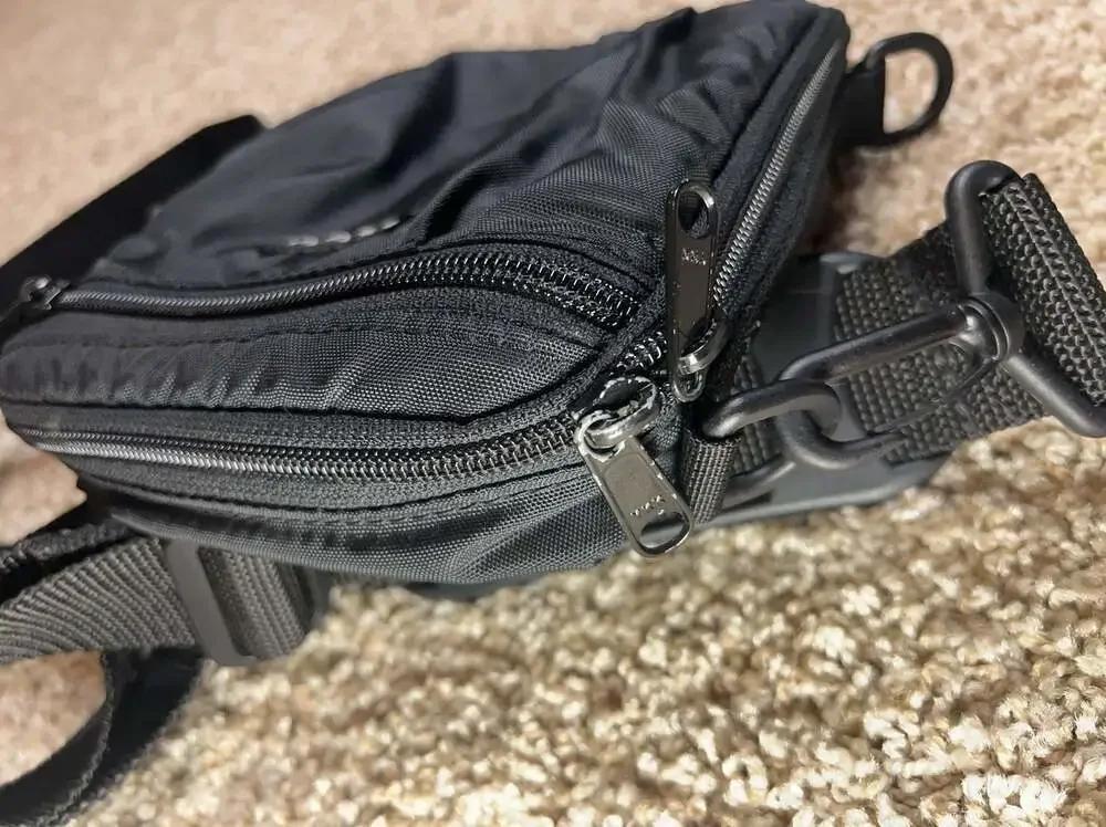 HeadRoom Black Tactical Crossbody Utility Bag
